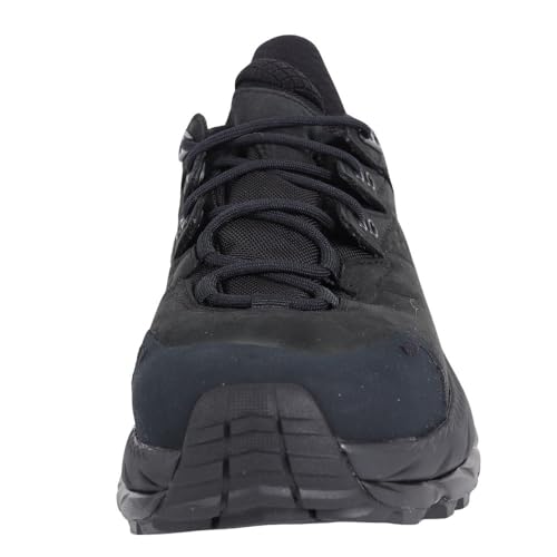 HOKA ONE ONE Womens Kaha 2 Low GTX Leather Synthetic Black Black Trainers 7.5 US4