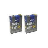 SCHWALBE(シュワルベ) 正規品 【セット品】 2本セット 700x18/28c用チューブ 固定式/仏式 50㎜バルブ 15SV-ML 箱入り