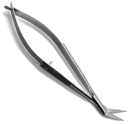 3Ã— Castroviejo Angled Scissors Sharp/Sharp 4.75" Sqeeze Spring Micro Embriodery Bending Instruments