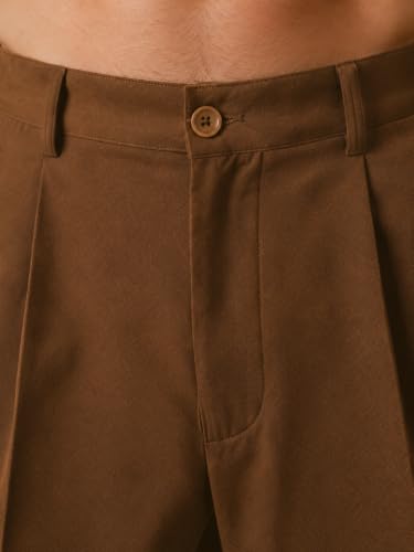Image of Amazon Brand - INKAST Men Relaxed Fit Korean Pant | Formal Trousers | Straight Fit | Easy Wash | Office Wear