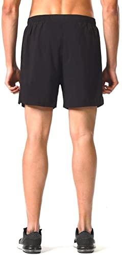 Image of Men's Workout Running Shorts Quick Dry Lightweight Gym Shorts with Zip Pockets S5Shorts