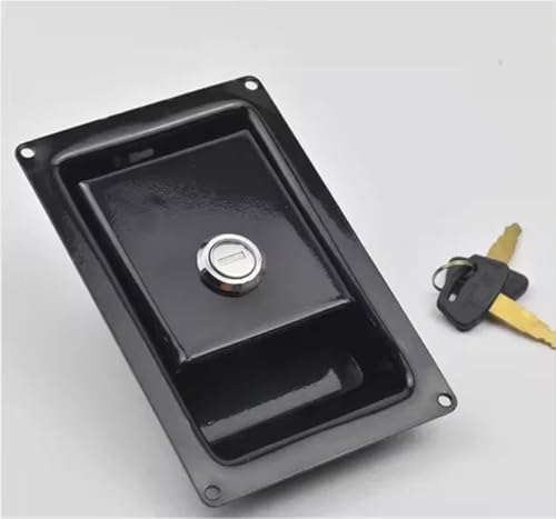 Serrure concave grand panneau noir résolvant les problèmes d'espace et de fermeture