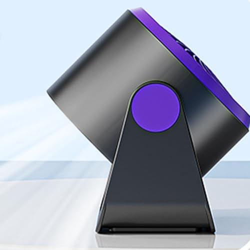 Ventilador portátil USB recargable para camping con pantalla LED y 100 velocidades ajustables 8