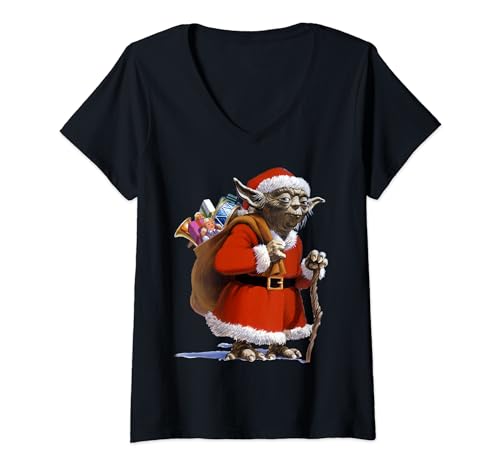 T-shirt Yoda Star Wars fini le pull de Noël trop chaud optez pour ce col V