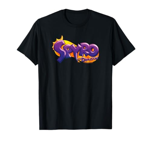 Image of Spyro the Dragon Retro Title Logo Video Game T-Shirt