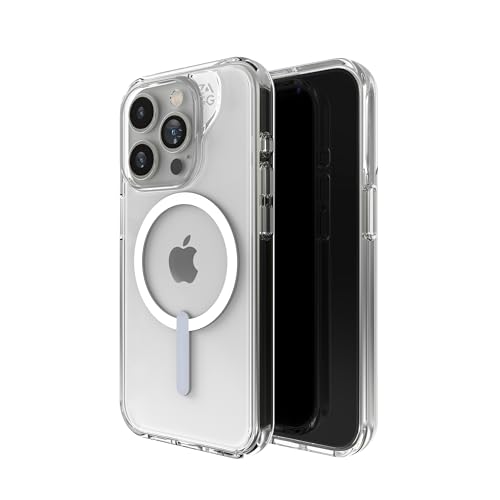 Zagg Crystal Palace Snap - Custodia Rinforzata Con Grafene Per Iphone 15 Pro [6,1 Pollici], Compatibile Con Magsafe, Anti-Ingiallimento, Antiurto, Cov