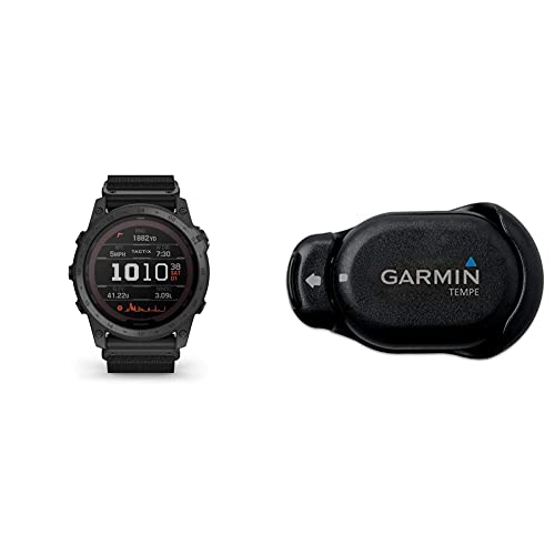 Garmin tactix 7, Pro Ballistics Edition, Ruggedly Built Tactical GPS Watch with Solar Charging Capabilities, Applied Ballistics and Nylon Band & Temperature Sensor for the Fenix Outdoor Watch