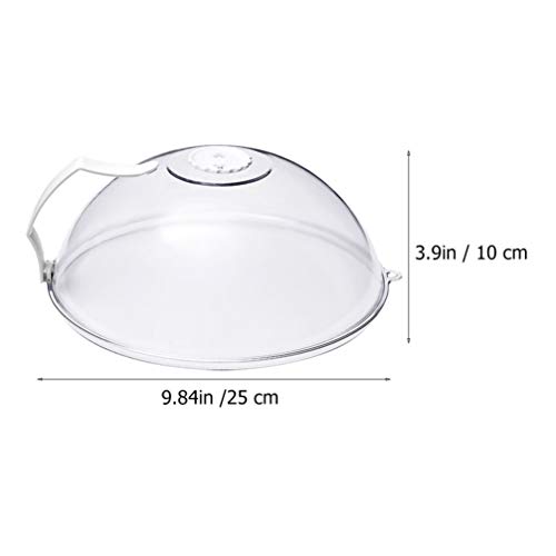 HEMOTON Fumante Cloche Capa para Placa de Microondas, Espátula de Espátula para Cozinha, Comida, À P