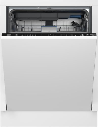 Beko BDIN36550P Geschirrspüler 60 cm, freistehend und unterbaufähig, für 15 Maßgedecke, 6 Programme, 5 Zusatzfunktionen, 3 Spülebenen, PowerIntense, SilentWash, SelfDry, weiß