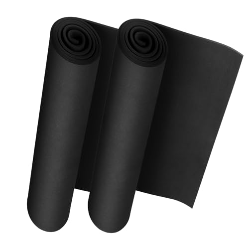 Do²ping 2巻高品質EVAフォームシート 3mm厚、コスプレボード 長さ約1499mm 幅約353mm ブラック ロールタイプ、密度86kg/m³ コスプレ衣装 クラフト DIY用の画像