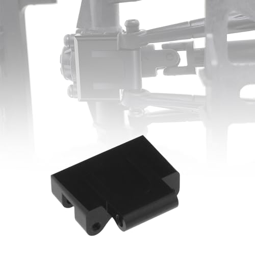 VGOL RC Hinterachse Traversen Oberlenker-Halterung CNC Aluminium Upgrade Teil kompatibel mit Axial SCX24 C10 JLU Gladiator Bronco RC Car(Schwarz)