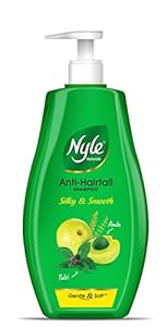 Nyle Naturals Silky and Smooth Anti Hairfall Shampoo, With Tulsi And Amla, 800ml, Green, (NYAM0800SNS01R)