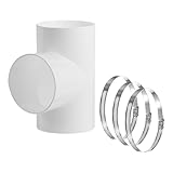 Photo Gallery xnzjhpp connettore per condotto a 3 vie da 4 pollici, splitter per condotti a forma di t in pvc a 90 gradi tubo flessibile per condotto di sfiato dell aria adattatore per tubo di scarico raccordo per Photo Gallery xnzjhpp connettore per condotto a 3 vie da 4 pollici, splitter per condotti a forma di t in pvc a 90 gradi tubo flessibile per condotto di sfiato dell aria adattatore per tubo di scarico raccordo per