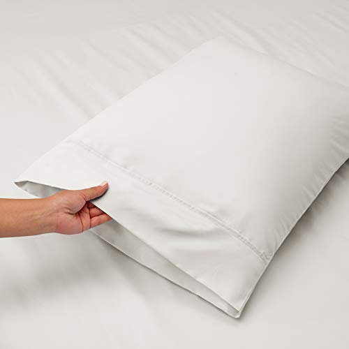 Image of Hearth & Harbor Extra Deep Pocket King Sheet Set, White | 4 Piece Bed Sheet Set, Ultra Soft & Breathable, Fits Up to 24 inch Mattress, Hotel Luxury