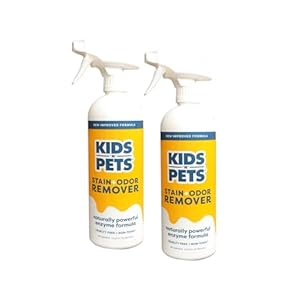 KIDS ‘N’ PETS – Instant All-Purpose Stain & Odor Remover – 27.05 oz – (800 ml) – Pack of 2 – Proprietary Formula Permanently Eliminates Tough Stains & Odors – Even Urine Odors