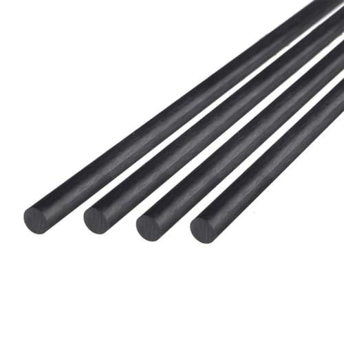 5pcs 1000mm Carbon Fiber Rod, Diameter 0.5mm 1mm 2 2.5 3 4 5 6 7 8mm Solid Carbon Rod For Toy Model Aircraft Kites (Size : 2mm)