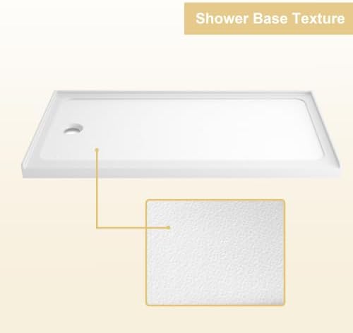 32" x 60" Shower Base Shower pan white Left Drain