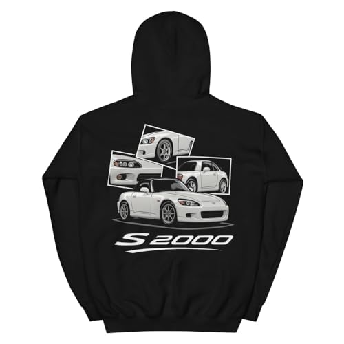White S2000 AP1 1999 JDM Tuner Car Fans Hoodie