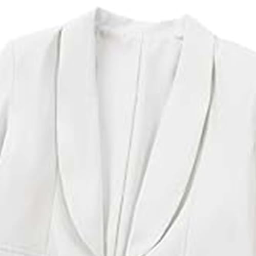 Girls Blazer Jacket Long Sleeve Lapel Collar Open Front Formal Blazers Suit Inner Kids Solid Color Casual Coat3