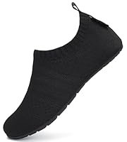 SAGUARO Hausschuhe Kinder Jungen Hüttenschuhe Mädchen Pantoffeln Barfußschuhe Leicht Rutschfest Slipper Weich Kleinkinder Schuhe Stil:083 Schwarz,Gr.36/37 EU