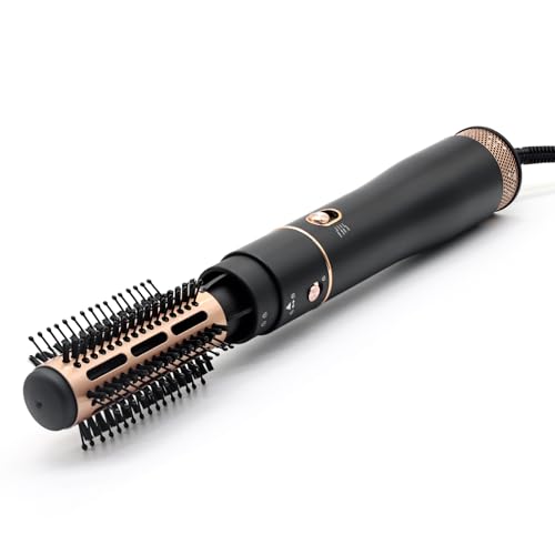 Round Brush Blow Dryer Brush - 1.2 Inch Hair Dryer Brush for Short Hair, One Step Hair Drying, Volumizing, Straightening and Styling, Negative Ionic, Ceramic Barrel Hot Air Brush