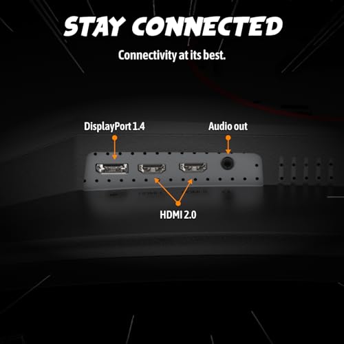 Image of AOC 34 Inch Curved Gaming Monitor UWQHD 200Hz VA 0.3ms HDR, CU34G4H | 3440x1440 Computer Monitor, Adaptive-Sync, DP 1.4, HDMI 2.0, Height Adjustable, Earphone Out, VESA, 3-Year Zero-Bright-Dot