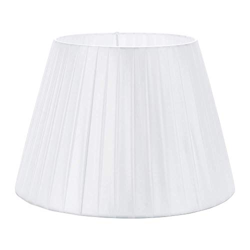 Preisvergleich Produktbild Lampenschirm für Stehlampe Tischlampe, E27 Schraube Tischlampe Abdeckung Studierzimmer Nachttischlampe Zubehör Cafe Stehlampe Wohnheim Dekorationsschirm Für Tischlampe Unten 45cm 17,7 Zoll,Weiß