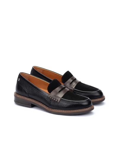 Image of PIKOLINOS Aldaya W8J-3541 Women's Loafers - Premium Calfskin Leather Slip-On - Lightweight Comfort, Removable Insole, Medium & Wide Width Ergonomic Everyday Support