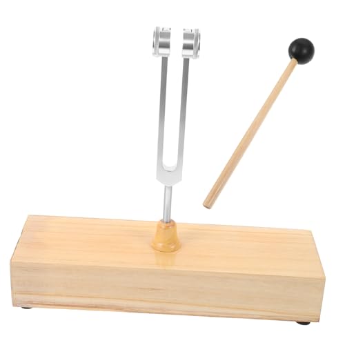 HANABASS 1Set Tuning Fork with Wooden Voice Box and Mallet Frequency for Relaxation and Meditation Portable Design for Stress Reduction and Focus Enhancement