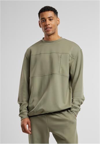 Urban Classics Scuba Zip Pocket Crew oubliez les sweats déformés - 5
