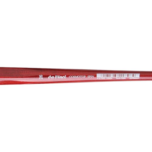 Image of da Vinci Watercolor Series 5580 CosmoTop Spin Paint Brush, Round Synthetic with Red Handle, Size 26 (5580-26)