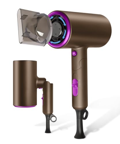 ドライヤー 大風量 【2025最新型】速乾 軽量 折り畳み式 高濃度マイナスイオン 恒温ヘアケア 冷熱風 3段階風量調節 ノズル付き コンパクト 持ち運び便利 家庭用/寮用/旅行用 どらいやー ヘアドライヤー