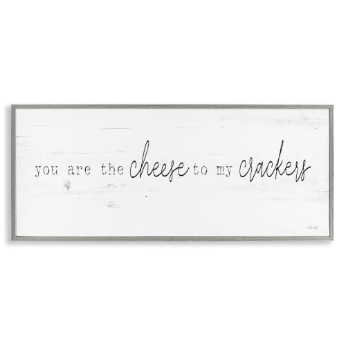 Casual Foodie Romance Phrase, 10 x 24 Inch Framed Giclée Print