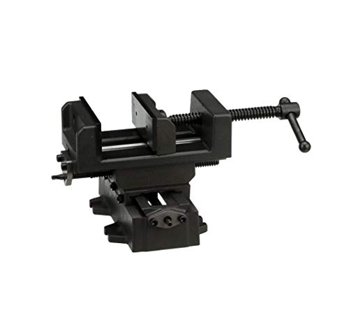 image for HHIP 3900-2704 Heavy Duty Cross Slide Vise, Metric Dial, Base is 8