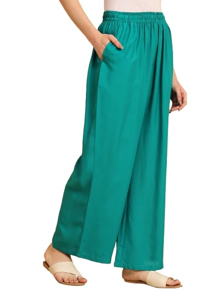 Image of Soft Colors Women Regular Fit Pocket Palazzo