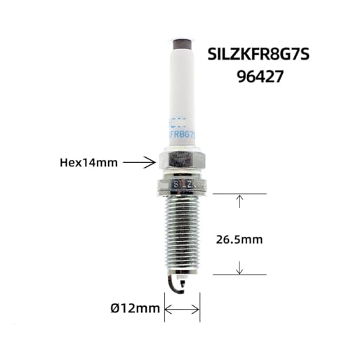 SILZKFR8G7S 96427 bougies d'allumage Iridium Platinum OE A0041596803 pour moteur performant - 2