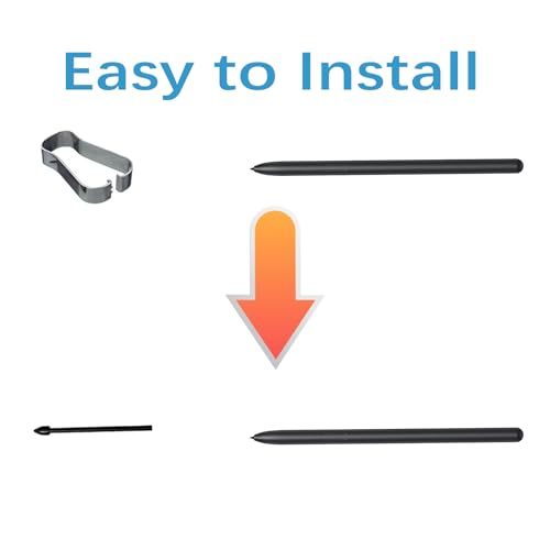 Image of 5 Pack Black Tab S7 FE S Pen Nibs Replacement Compatible with Samsung Galaxy Tab S7 FE S Pen Tips Replacement + 1 Tweezer