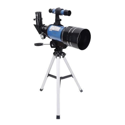 Telescopio refractor portátil para adultos y niños 70mm 300mm 15-150X miniatura 2
