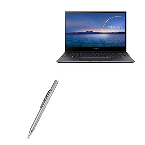 BoxWave Stylus Pen Compatible with ASUS ZenBook Flip S13 (UX371) - FineTouch Capacitive Stylus, Super Precise Stylus Pen - Metallic Silver