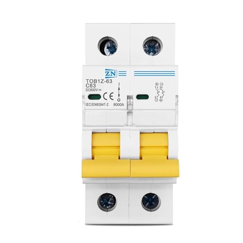 Disjoncteur 2P DC 600V 50A courbe C pour la protection des installations photovoltaïques