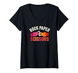 Photo Gallery donna rock paper forbici rainbow pride queer bandiera lesbica maglietta con collo a v Photo Gallery donna rock paper forbici rainbow pride queer bandiera lesbica maglietta con collo a v
