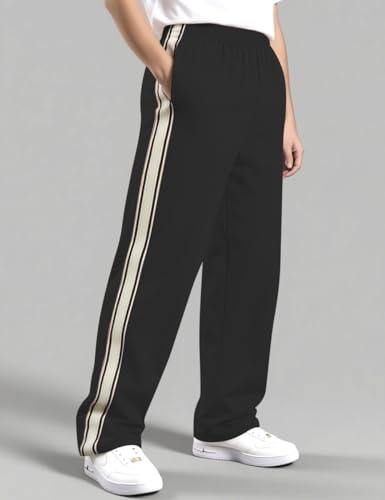 Mens Casual Sweatpants Lightweight Pants Drawstring Waist Workout Striped3