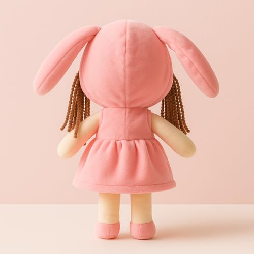 Image of Cute Plush Toy for Kids | | Soft Toys | Birthday Gift for Girls /Wife, Boyfriend /Husband, Soft Toys for Girls, Baby Toy (Random Color) Pack of 1 (Bunny Ear Girl Do)