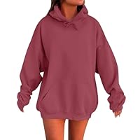 Sweat à Capuche Femme Oversize Coton Manches Longues Hoodie Pull Sweatshirt avec Poche Chaud Chic Élégant Streetwear Y2k Sweatshirts Vetement Femme Automne Sport Grande Taille Sweet Plaid