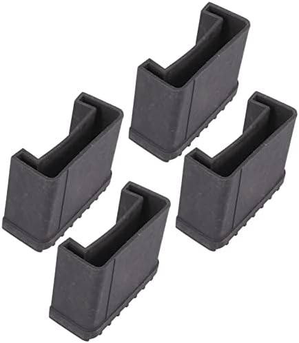 DOITOOL Anti-Slip Step Ladder Feet Covers Rubber Ladder Foot Pads for Household Stability and Floor Protection Durable Foot Caps 3.14X2.36X1.45 Inches Set of 4