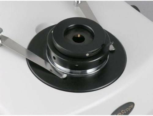 Image of AmScope SM-2TZ-DK-10M Digital Professional Trinocular Stereo Zoom Microscope, WH10x Eyepieces, 3.5X-90X Magnification, 0.7X-4.5X Zoom Objective, Upper and Lower Halogen Lighting, Pillar Stand, 110V-120V, Includes Darkfield Condenser, 0.5X and 2.0X Barlow Lenses, and 10MP Camera with Reduction Lens and Software