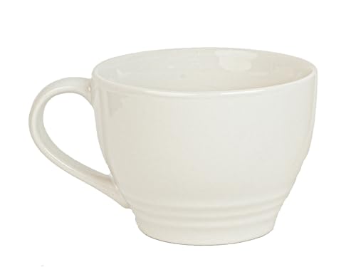 Image of Bodhi House Large Ceramic Coffee Mug | Microwave & Dishwasher Safe | Bone-Ash Free Cappuccino Mug | Multi-Purpose Food Grade Latte Coffee Mug Ideal for Daily Use & Gifting (500ml | White)