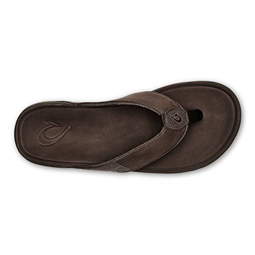 Image of OluKai Tuahine Men's Waterproof Leather Sandals, Versatile Beach Flip Flops, Arch Support & Comfort Fit, Lightweight & Durable, Enhanced Grip & Traction