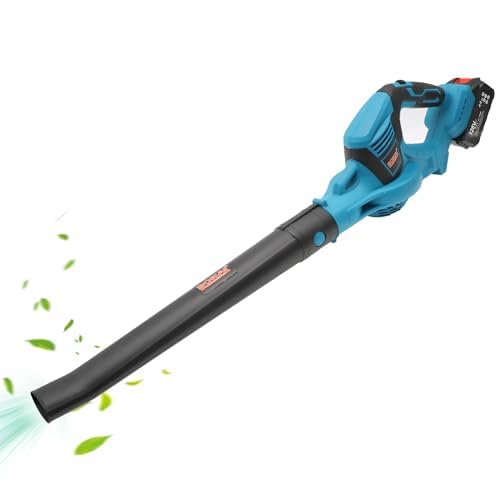 BONAI Cordless Leaf Blower with Battery & Charger, Electric Handheld Powerful Leaf Blower for Blowing Leaves, Lawn Care, Dust & Other Debris
