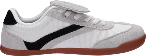 Image of WHITIN Wide Toe Box Barefoot Shoes for Women + Fashion Tennis Sneakers + Trendy Fold-Over Tongue